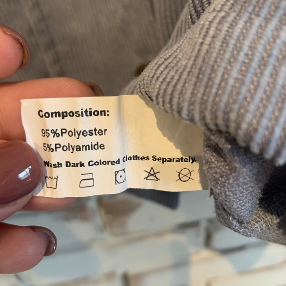 Zaful commanding officer corduroy blue - Picture 8 of 9